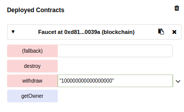Interact with smart contract
